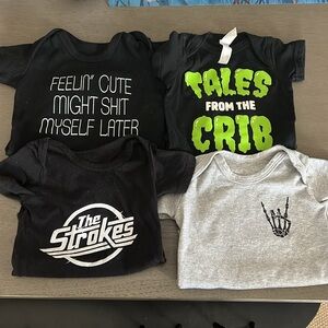 Cheeky / Rocker Onesie Bundle 3-6 month
